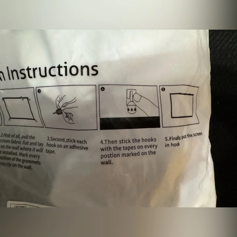 Simple Projection Screen - White - Picture 5 of 7